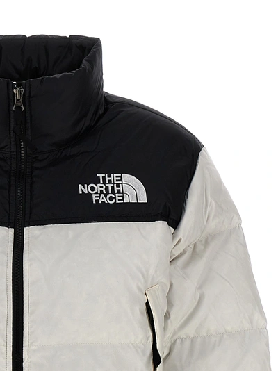 Shop The North Face Nuptse Short Casual Jackets, Parka White/black