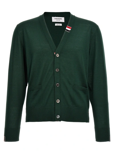 Shop Thom Browne Rwb Sweater, Cardigans Green