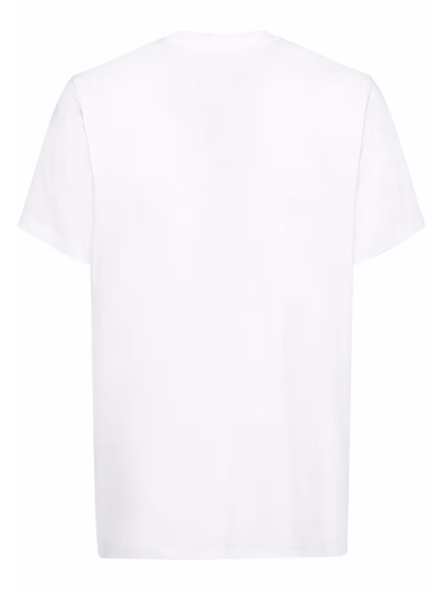 Shop Apc White Cotton T-shirt In Bianco