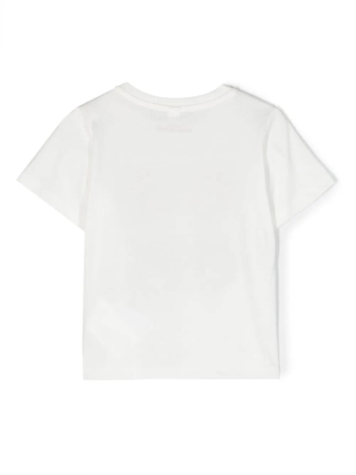 Shop Stella Mccartney Grizzly Bears T-shirt In White In Bianco