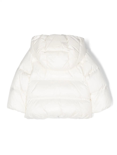 Shop Moncler White Natas Down Jacket In Bianco
