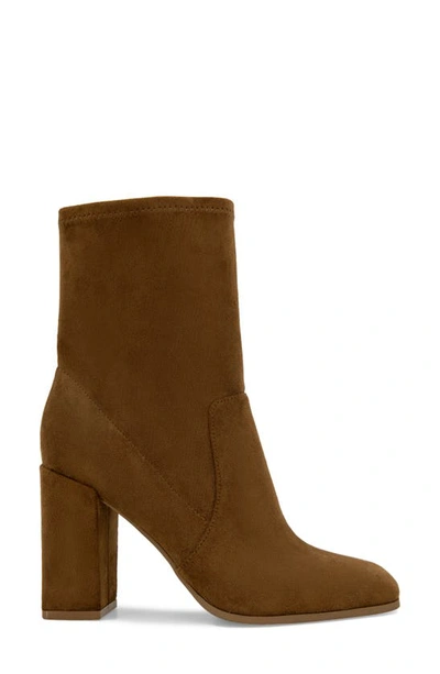 Kenneth Cole New York Jax Stretch Boot Womens Shimmer Square Toe Mid-calf Boots In Cognac