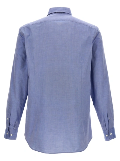 Shop Etro Cotton Shirt Shirt, Blouse In Light Blue