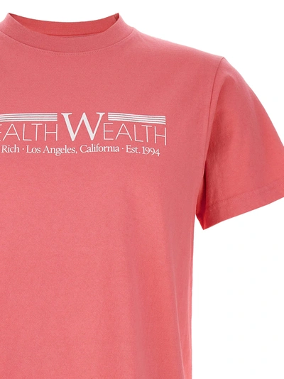 Shop Sporty And Rich Health Wealth 94 T-shirt In Pink