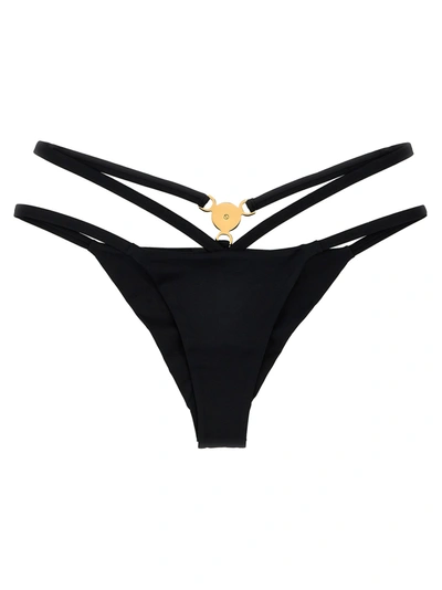 Shop Versace Medusa Beachwear In Black