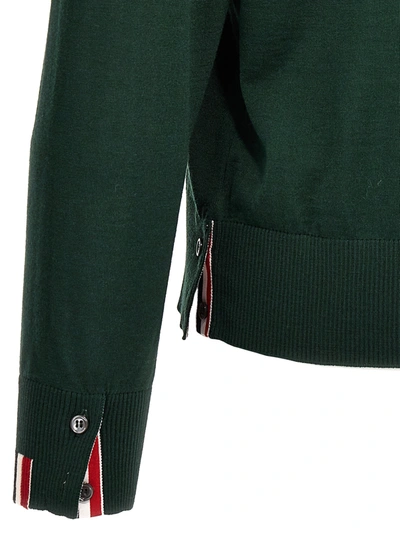Shop Thom Browne Rwb Sweater, Cardigans Green