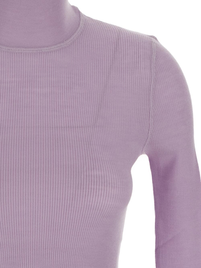 Shop Bottega Veneta Classic Turtleneck Sweater In Lilac