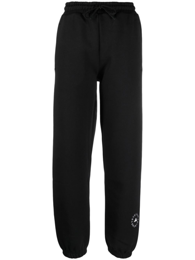 Shop Adidas By Stella Mccartney Organic Cotton Sweatpants In Black