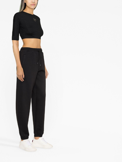 Shop Adidas By Stella Mccartney Organic Cotton Sweatpants In Black