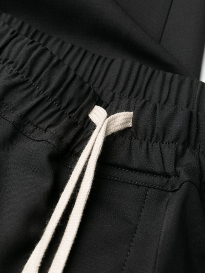Shop Rick Owens Astaire Cropped Drawstring Trousers In Black
