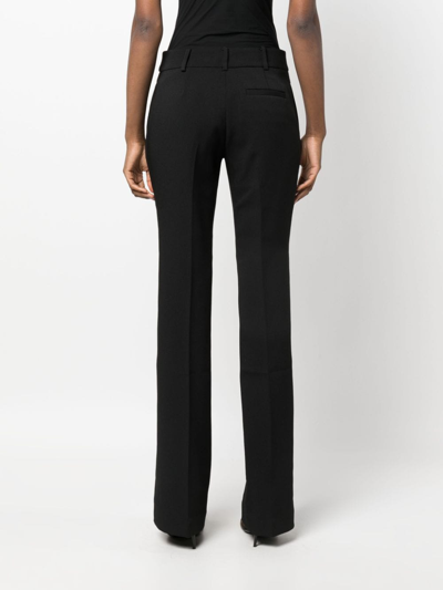 Shop Michael Michael Kors Slim Bootcut Trousers In Black