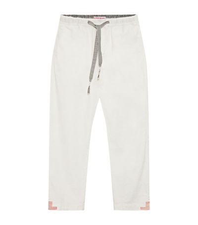 Shop Orlebar Brown Linen Sonoran Stitch Trousers In White