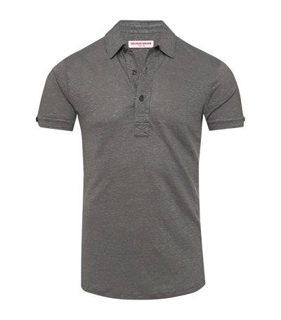 Shop Orlebar Brown Sebastian Polo Shirt In Grey