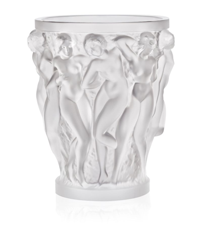 Shop Lalique Bacchantes Vase (24cm) In Clear
