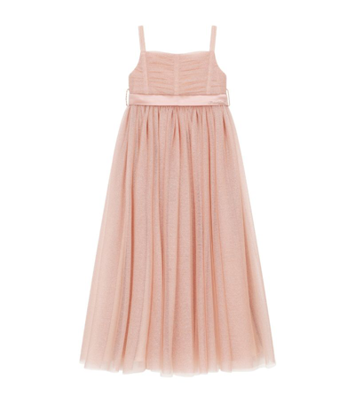 Shop Dolce & Gabbana Kids Tulle Sleeveless Dress (2-6 Years) In Multi
