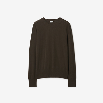 Shop Burberry Wool Sweater In Otter