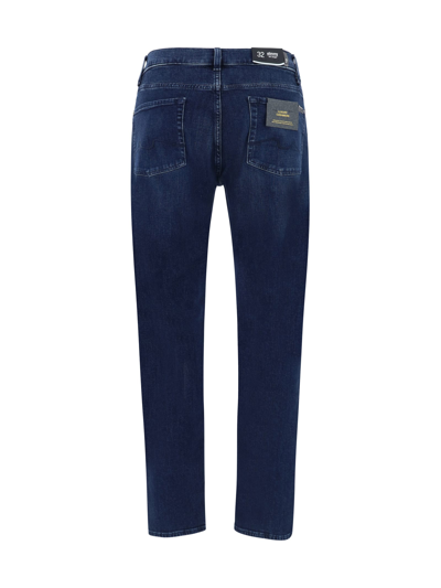 Shop 7 For All Mankind Slimmy Lukewarm Jeans In Dark Blue