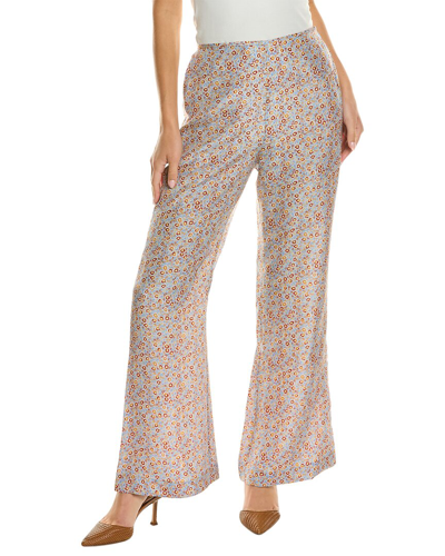 Shop Rebecca Taylor Silk Pajama Pant In Blue