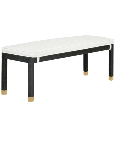Tov Furniture Amara Woven Rattan Bench