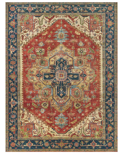 Shop Exquisite Rugs Antique Weave Serapi New Zealand Wool Area Rug In Red