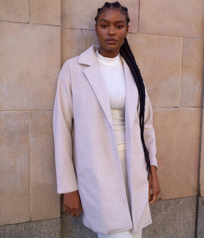 Shop Michael Stars Ada Coat In Oatmeal