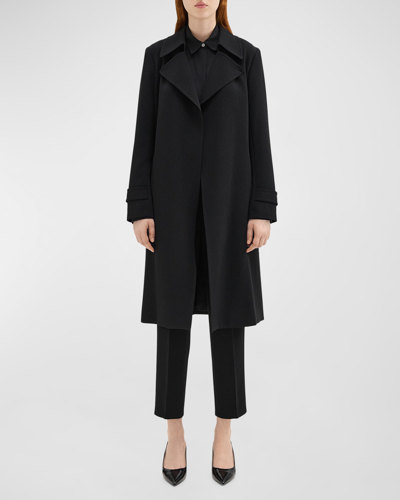 Shop Theory Oaklane Trench In Black