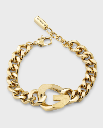 Shop Givenchy G-chain Large Golden Bracelet In Golden Yellow