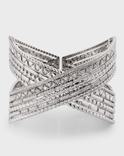 Shop Etho Maria 18k White Gold Diamond Bangle Bracelet