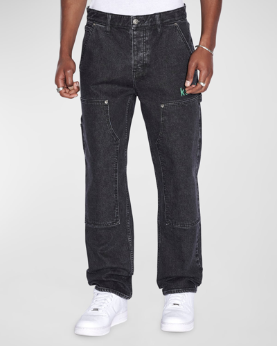 Shop Ksubi Men's Readyset Relaxed Fit Jeans In Black