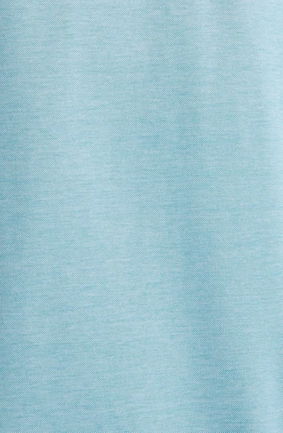 Lorenzo Uomo Trim Fit Short Sleeve Polo In Sea Green