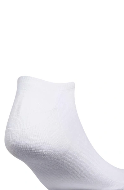 Shop Adidas Originals Athletic Cushioned Ankle Socks In White Multi