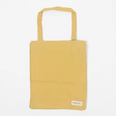 Shop Uskees Small Organic Cotton Tote Bag In Yellow