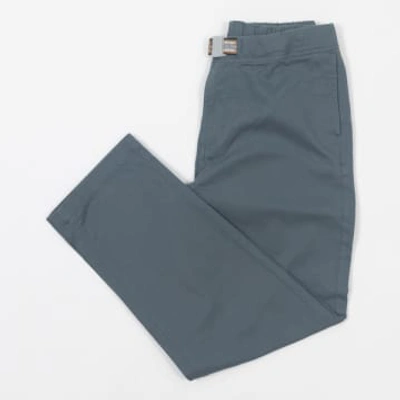 Shop Kavu Gibson Cotton Stretch Trousers In Blue