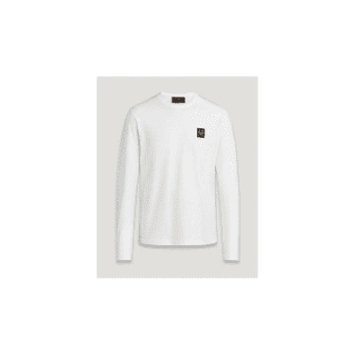 Shop Belstaff Logo Long Sleeve T-shirt Size: S, Col: Black
