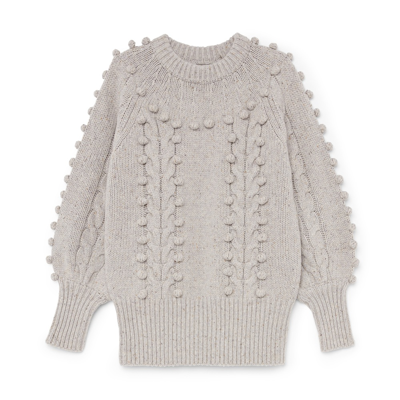 Shop Joslin Olivia Wool Knit In Grey Marle