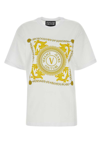 Shop Versace Jeans T-shirt In White