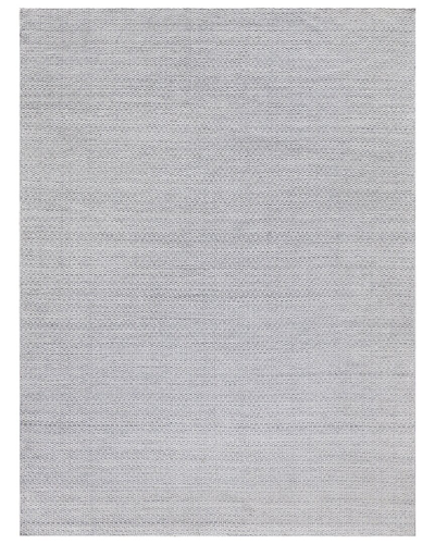 Exquisite Rugs Gamma Flatweave Pet Yarn Area Rug In Silver