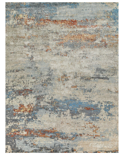 Exquisite Rugs Laureno Bamboo Silk Area Rug In Blue