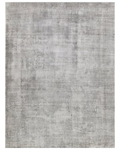 Exquisite Rugs Stone Wash Gazni Wool/bamboo Silk Area Rug In Grey