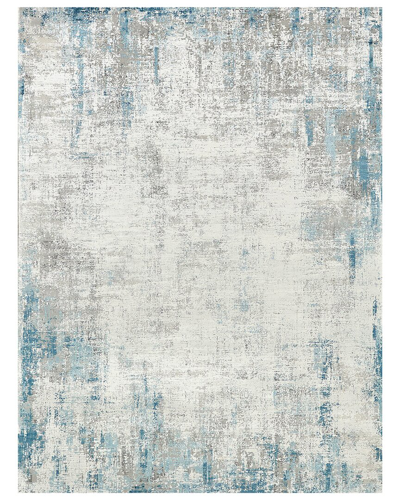 Shop Exquisite Rugs Mercuri Acrylic/viscose Area Rug In Silver