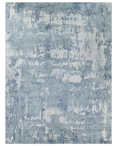 Shop Exquisite Rugs Laguna Wool/bamboo Silk Area Rug In Blue