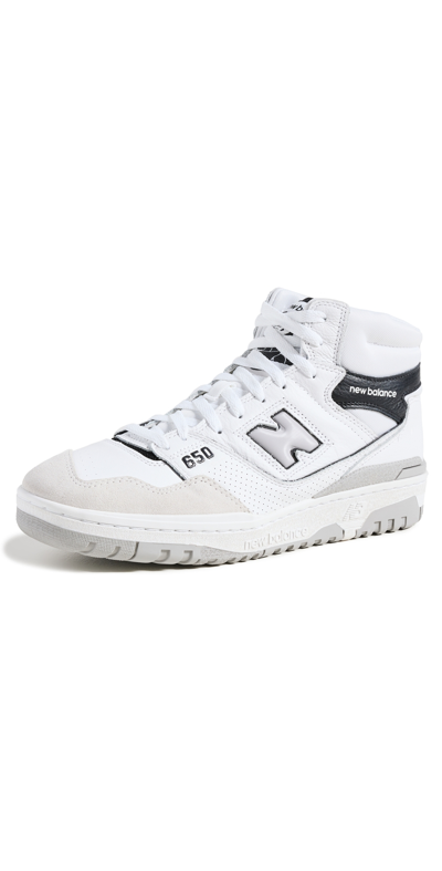 Shop New Balance 650 Sneakers White/black
