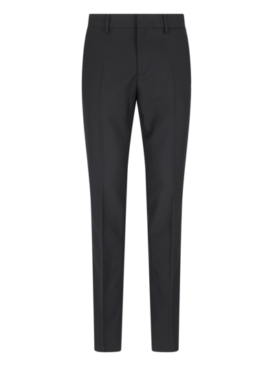 Shop Versace Straight Pants In Black  
