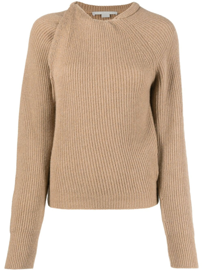 Shop Stella Mccartney Cashmere Blend Sweater In Brown