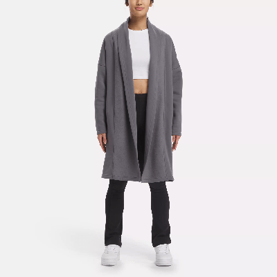 Shop Reebok Women's Classics Fleece Layer Top In Grey