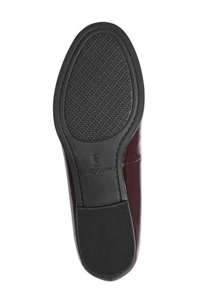 Shop Bandolino Linzer Patent Tassel Loafer In Dark Red