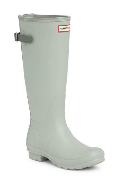 Shop Hunter Original Tall Waterproof Rain Boot In Ice Grey/ Urban Grey