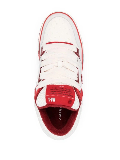 Shop Amiri And Red Ma-1 Sneakers In White