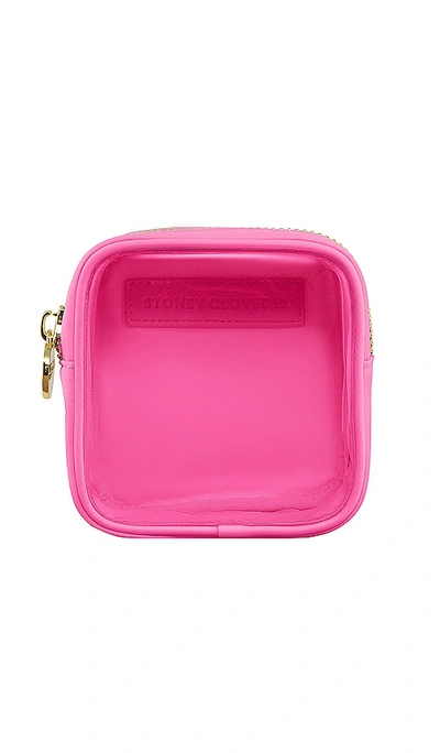 Shop Stoney Clover Lane Clear Front Mini Pouch In Bubblegum