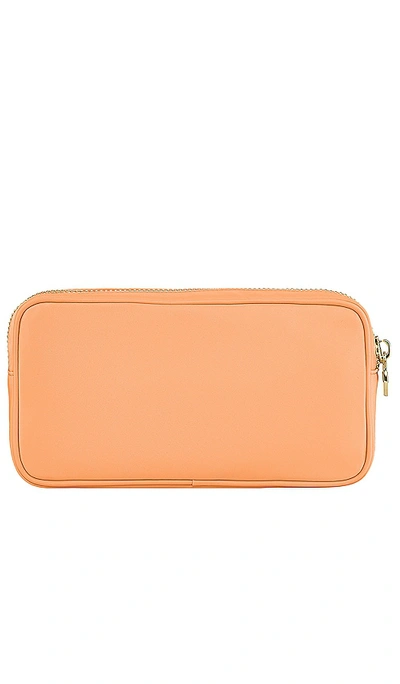 Shop Stoney Clover Lane Clear Front Small Pouch In Peach